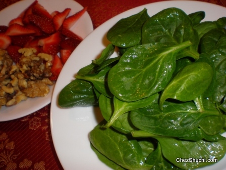 spinach straberry salad